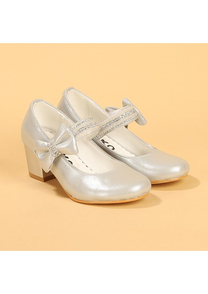 Cameli Vakko Günlük Kız Çocuk 4 Cm Topuklu Abiye Ayakkabı modelleri