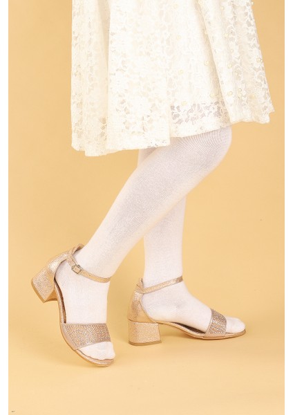 Heidi Çatlak Günlük Kız Çocuk 3 Cm Topuklu Sandalet Abiye Ayakkabı modelleri