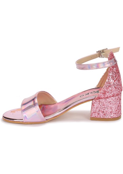 Sheila Ayna Çam Günlük Kız Çocuk 3 Cm Topuklu Sandalet Abiye Ayakkabı indirimleri