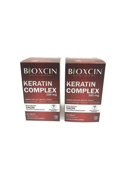 Keratin Komplex 2'li 60 Tablet 500 mg