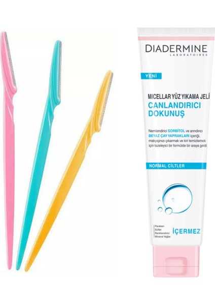 Canlandırıcı Dokunuş Micellar Yüz Yıkama Jeli 150 ml + 3'lü Kaş Usturası