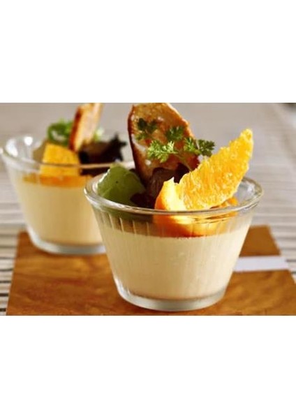 53298 Puding Karamel Kase - Çok Amaçlı Cam Kase 12'li
