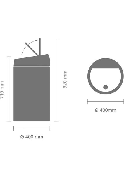 Çöp Kutusu 60 Lt Touch Bın New Dokunmatik Ay Işığı Siyah fırsatları