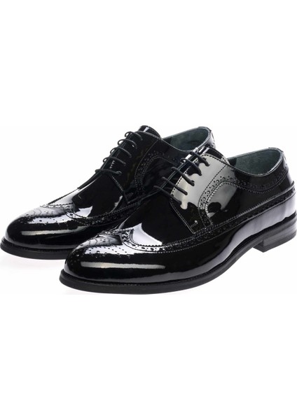 US190504 Siyah El Işçiliği Erkek Ayakkabısı