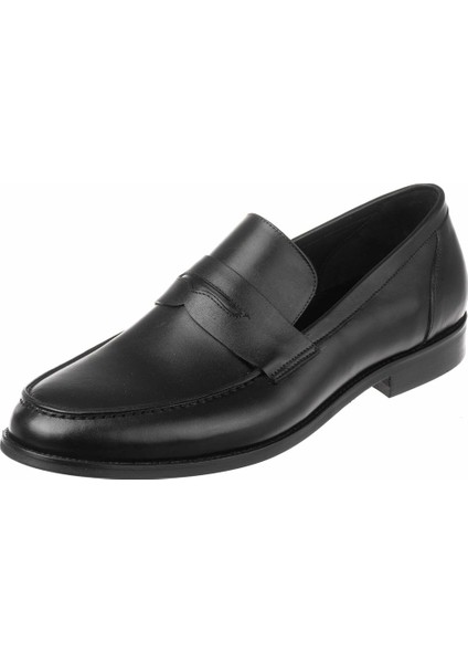 US190511 Siyah Analin El Işçiliği Erkek Ayakkabısı