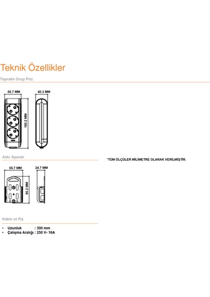 Uzatma Kablosu 3lü Grup Priz. 3 Metre. 3lü Avantaj Paketi. modelleri