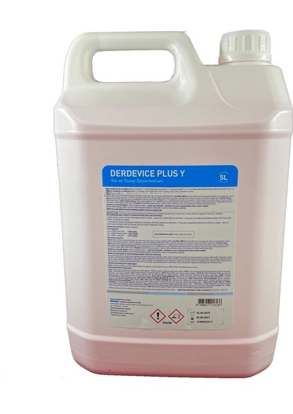 Derdevice Plus Y Konsantre Yer Yüzey Dezenfektanı 5 lt