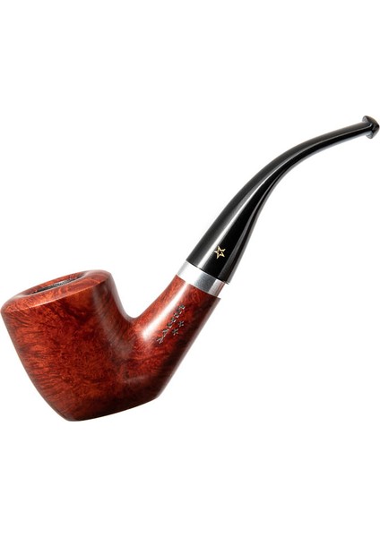 Sarı Yıldız 142 9mm. Filtreli Ebonit Saplı Pipo