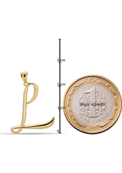 L Harfi 14 Ayar Altın Kolye fiyatları