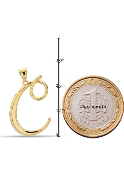 C Harfi 14 Ayar Altın Kolye fiyatları