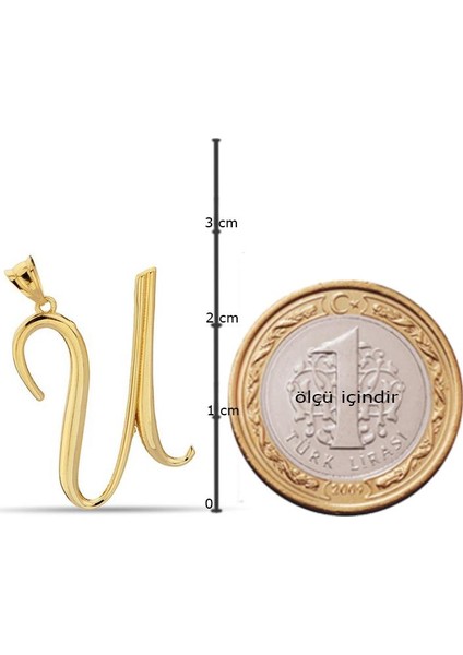 U Harfi 14 Ayar Altın Kolye fiyatları