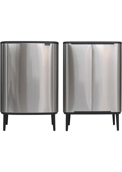 Çöp Kutusu 30 + 30 Lt Bo Touch Dokunmatik Kapak Mat Çelik fırsatları