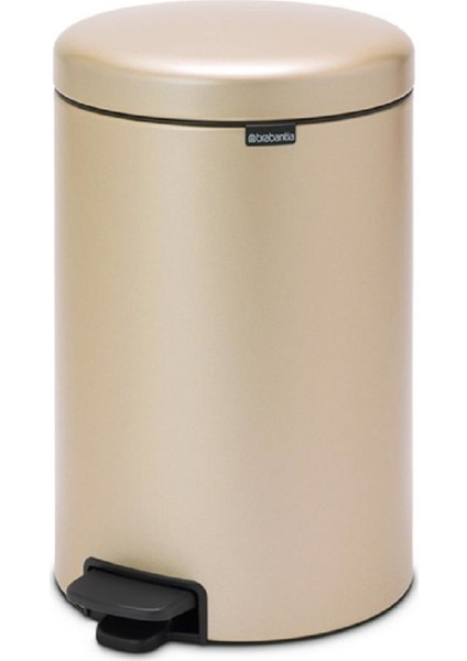 Çöp Kutusu 20 Lt Newicon Pedallı Şampanya Rengi