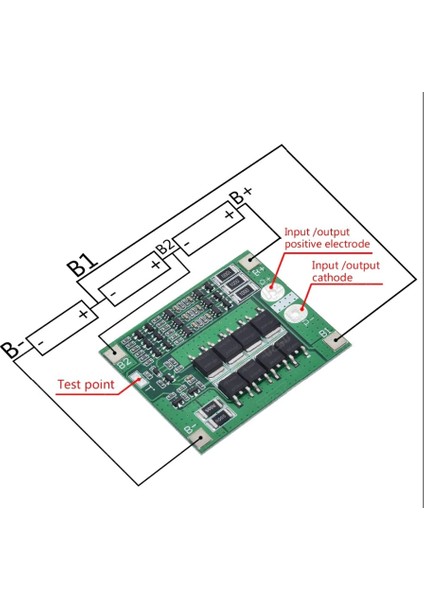 3s 25A 12V Balans 18650 Bms Lipo Lityum Pil Batarya Şarj Devresi