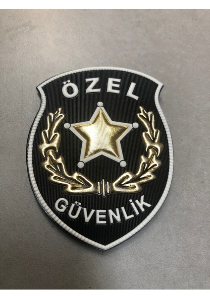 Moda Canel Özel Güvenlik Defne Dallı  3D Arma