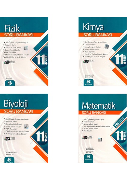 11. Sınıf Fizik Kimya Biyoloji Matematik Soru Seti