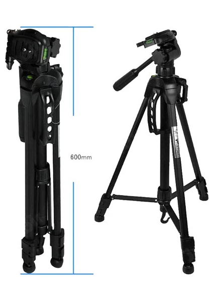 170cm Profesyonel Dslr Tripod Taşıma Çantalı Telefon Tutuculu 5kg Kapasite