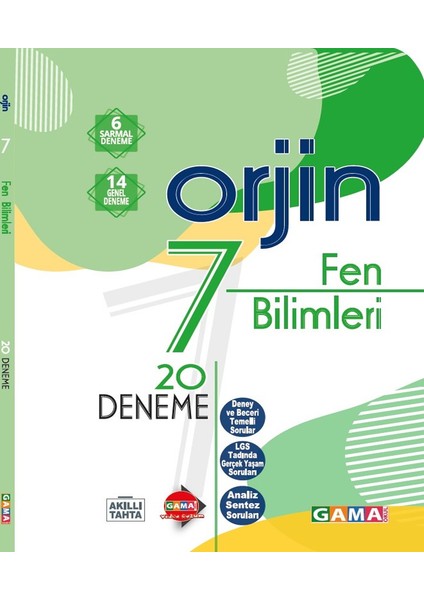 Gama Yayınları 7. Sınıf Orjin Fen Bilimleri Fasikül Denemeler