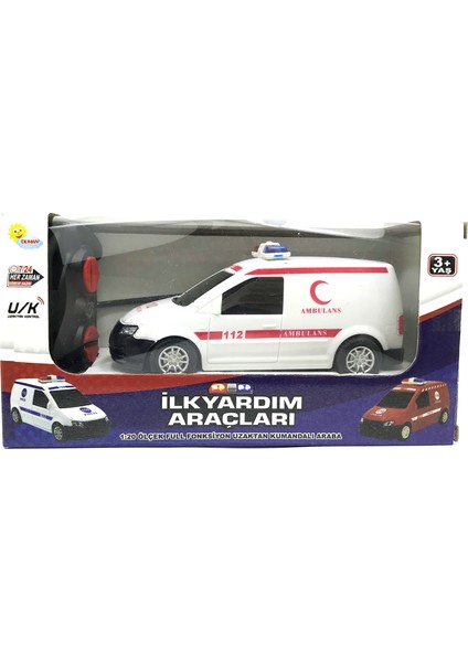 Duman Oyuncak 1:20 Uzaktan Kumandalı Ambulans 087