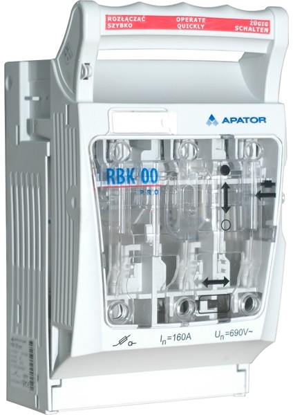 Rbk 00 Nh BOY00 3 x 160 A Yatay Sigortalı Yük Ayırıcı