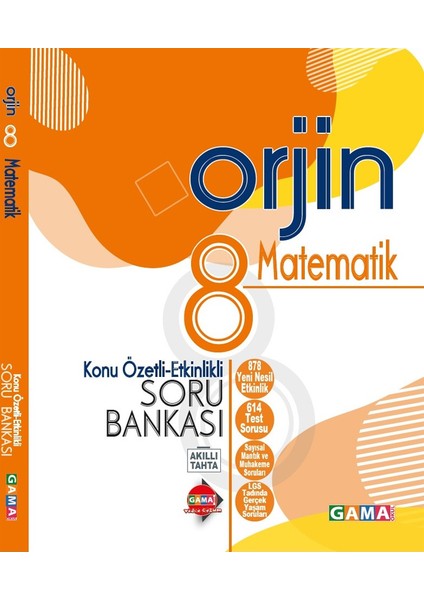 8. Sınıf Orjin Matematik Konu Özetli Etkinlikli Soru Bankası