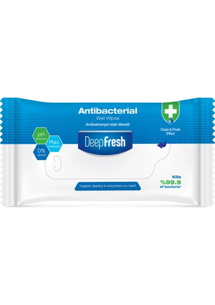 Deep Fresh Antibakteriyel Islak Cep Mendili 15 Yaprak