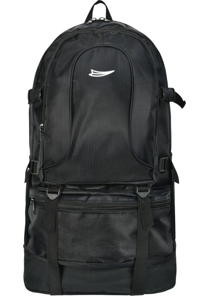 Körüklü Piyade Siyah Dağcı ve Kamp Çantası 55L + 10 L Kapasiteli Cod: 324