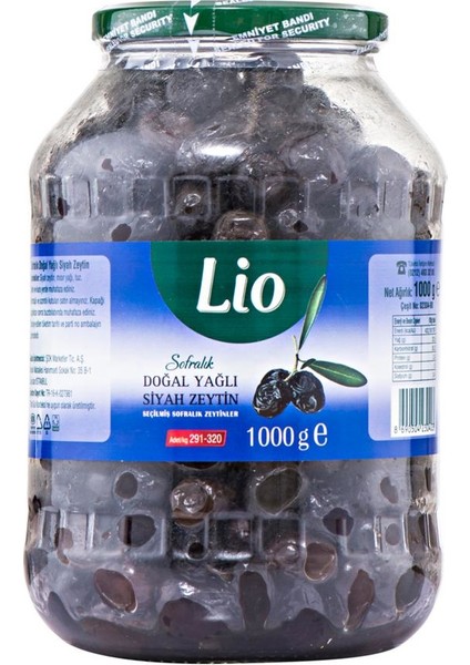 Sal Yağlı Siyah Zeytin (291-320) 1 kg