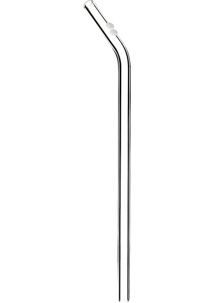 Cam Pipet Beyaz Desenli (9mm Çaplı)