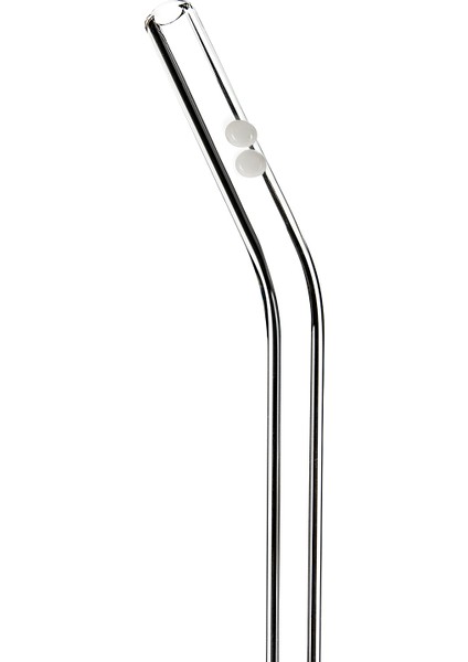 Cam Pipet Beyaz Desenli (9mm Çaplı)