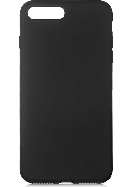 Apple iPhone 7 PLUS Kılıf LSR Lansman Görünüm İçi Süet Silikon Siyah