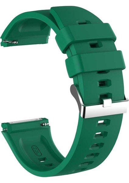 Huawei Watch GT 2E 46mm Kordon Silikon Kancalı Birebir Uyumlu Koyu Yeşil