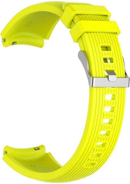 Realme Watch Kordon Silikon Kancalı Ayarlanabilir KRD 18 Sarı