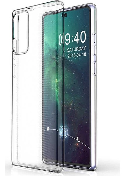 Samsung Galaxy S20 FE Kılıf Süper Silikon Arka Koruma Şeffaf