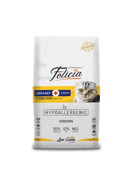 Az Tahıllı Tavuklu Hypoallergenic Sterilised Kısır Yetişkin Kedi Maması 12 kg