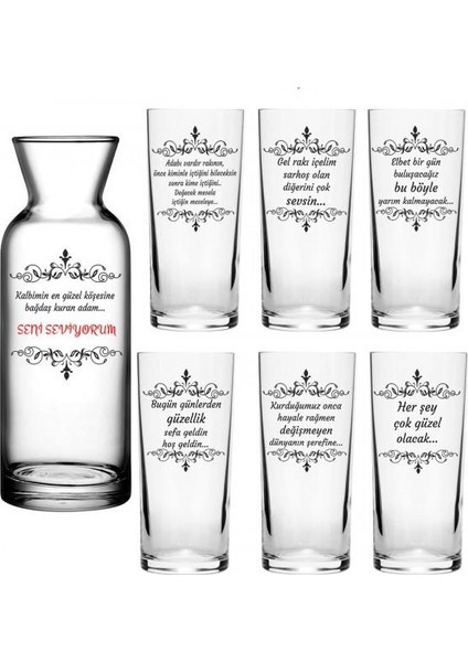 Kalender Serisi Rakı Karaf Seti