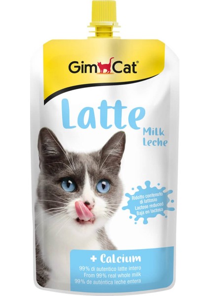 5 Adet Milk Latte Calcium Sıvı Kedi Sütü 200 ml