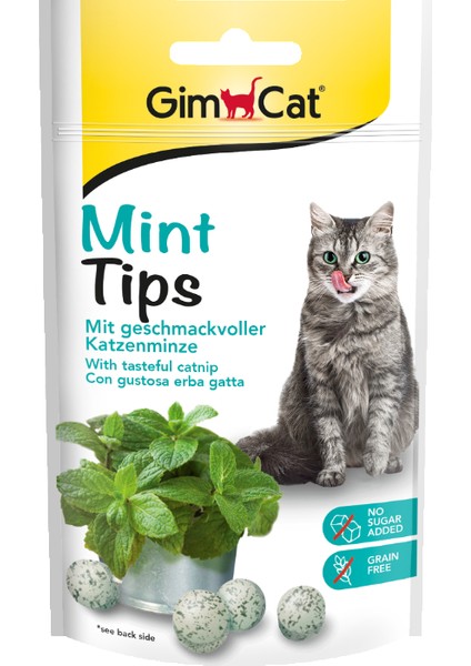 6 Paket Mint Tips Kedi Ödül Tableti 1 Paket 40 gr
