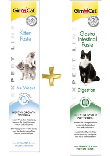 Kitten Paste 50 gr + Gimcat Gastro Intestinal Paste Sindirim Destekleyici 50 gr ARDA005