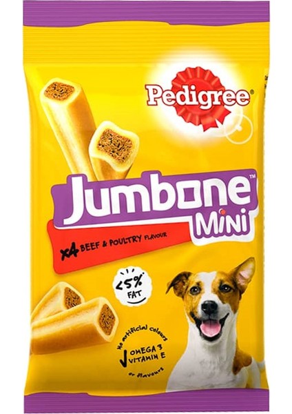 5 Adet Jumbone Mini Irk Köpek Ödül Kemiği 160 gr