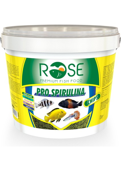 Pro Spirulina Chips Tropheus Tropikal Malawi Kova Balık Yemi 2400 gr