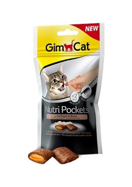 Nutri Pockets Kümes Hayvanlı Kedi Ödülü 60 gr x 10 Paket