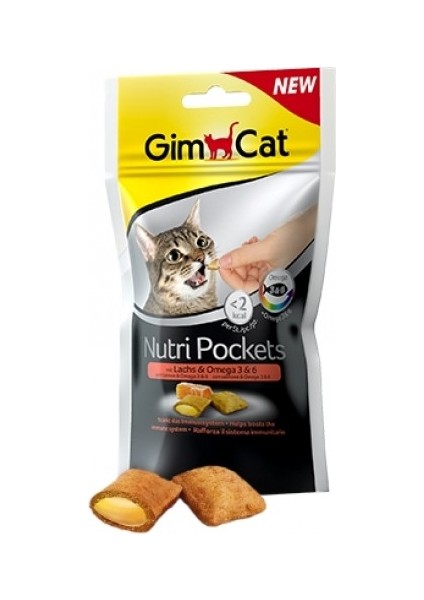 Nutri Pockets Somonlu Kedi Ödülü 60 gr x 8 Paket