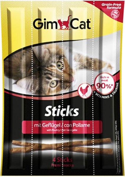 Sticks Tavuklu ve Ciğerli Kedi Ödülü x 3 Paket
