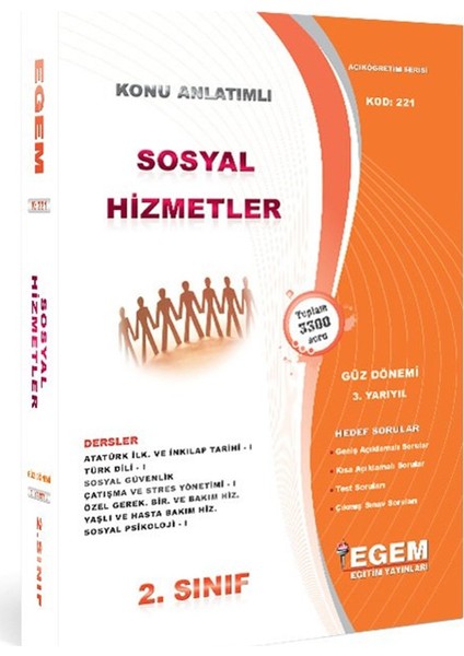 AÖF 2. Sınıf Sosyal Hizmetler Konu Anlatımlı Soru Bankası-Güz Dönemi(3. Yarıyıl)
