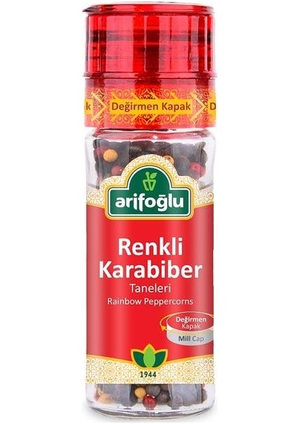 Renkli Karabiber  Taneleri 50g (Değirmen Kapak)