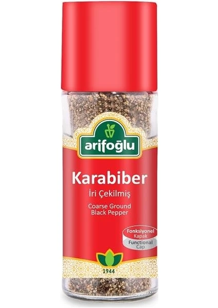 Karabiber Acı İri Çekilmiş 60 g (Cam)