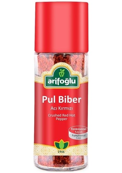 Pul Biber Acı Kırmızı 50g (Cam)