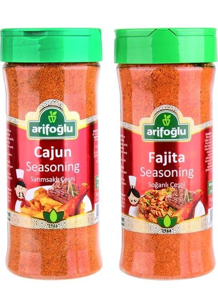 Cajun Seasoning 230g + Fajita Seasoning 230g 2 Ürün