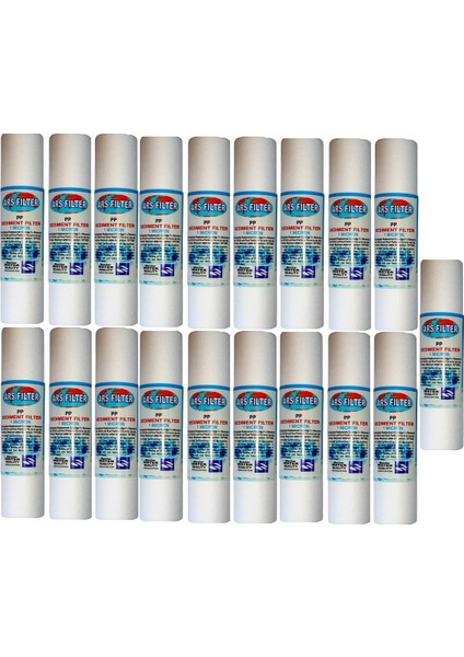 Su Arıtma Pp Sediment Filtre 1 Mikron 10 Inc 25'li